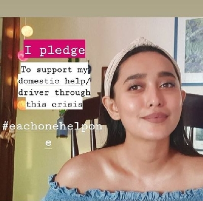 Sayani Gupta pledges to support domestic help, driver amid COVID-19 pandemic.