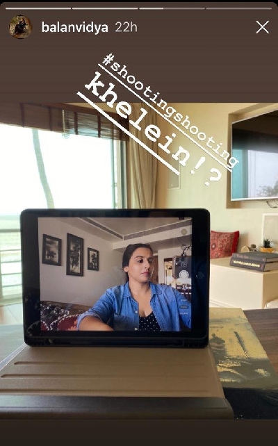 Vidya Balan: 'Shooting, shooting khelein'