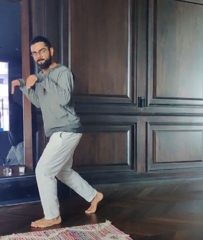 Anushka shares hilarious 'dinosaur' Kohli video on Instagram.