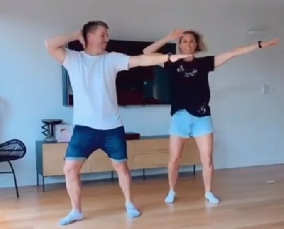 Warner & wife wish Telugu star Jr NTR on birthday in unique style.