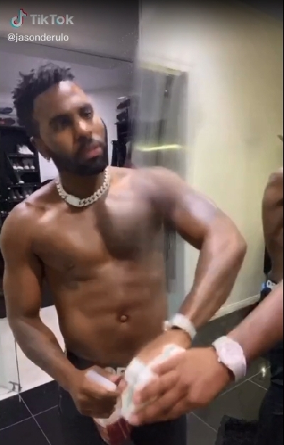 Jason Derulo turns Spider-Man for TikTok challenge.
