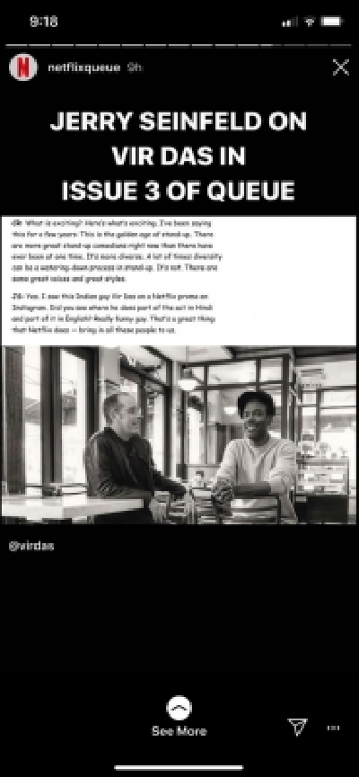 Jerry Seinfeld finds Vir Das a 