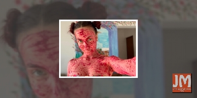 Elli AvrRam turns into 'beetroot ki dukaan'