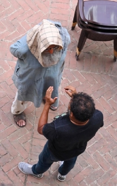 Big B on use of prosthetics and back pain during 