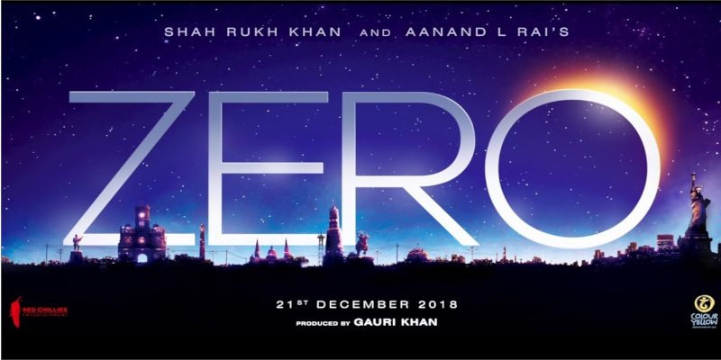 Zero Teaser shared by Shah Rukh Khan