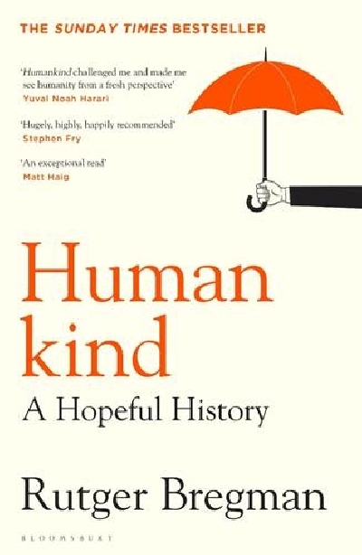 The Book cover of â€˜Humankind: A Hopeful Historyâ€™.