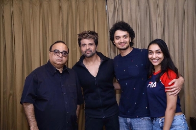 Himesh excited to compose for debut film of Mithun Chakraborty's son Namashi.