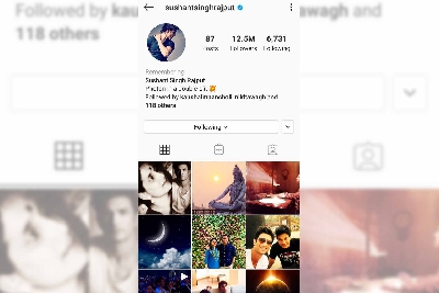 'Remembering' Sushant: Late actor's Insta account memorialised.