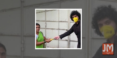 COVID-19: Namashi Chakraborty, Amrin distribute masks