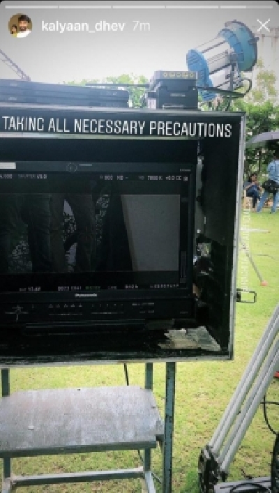 Kalyaan Dhev: Happy to be the first to start shoot in our industry.