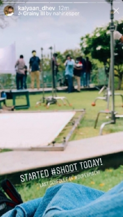 Kalyaan Dhev: Happy to be the first to start shoot in our industry.