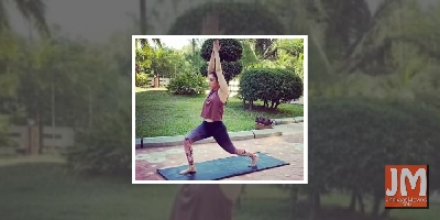 Tamannaah uses household objects to workout amid lockdown