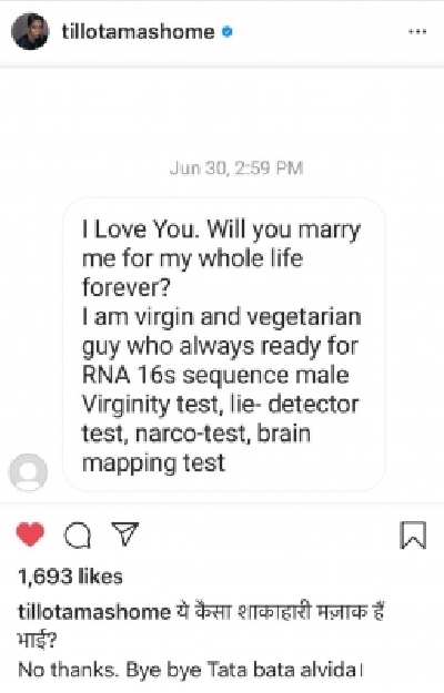 Tillotama Shome gets a strange marriage proposal.