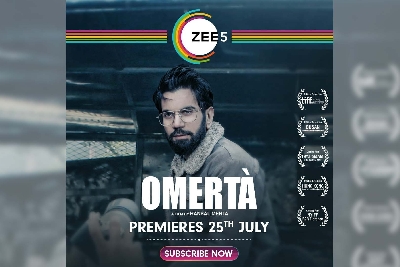 Hansal Mehta-Rajkummar Rao's "Omerta" to stream on ZEE5 from July 25.