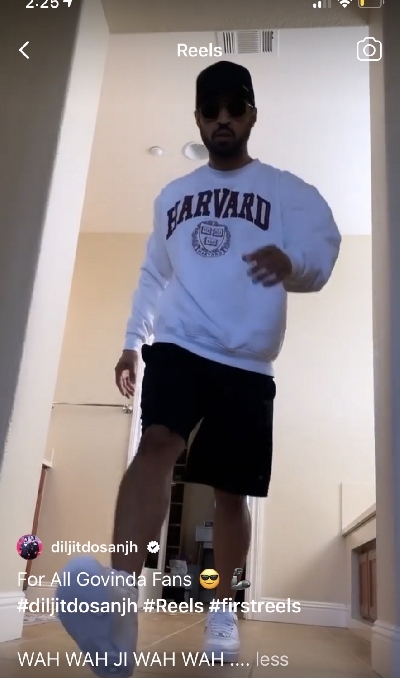 Diljit Dosanjh channels his inner Govinda in latest dance video.