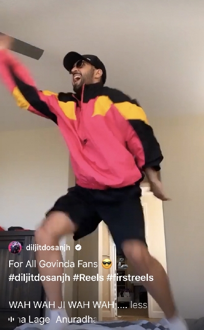 Diljit Dosanjh channels his inner Govinda in latest dance video.