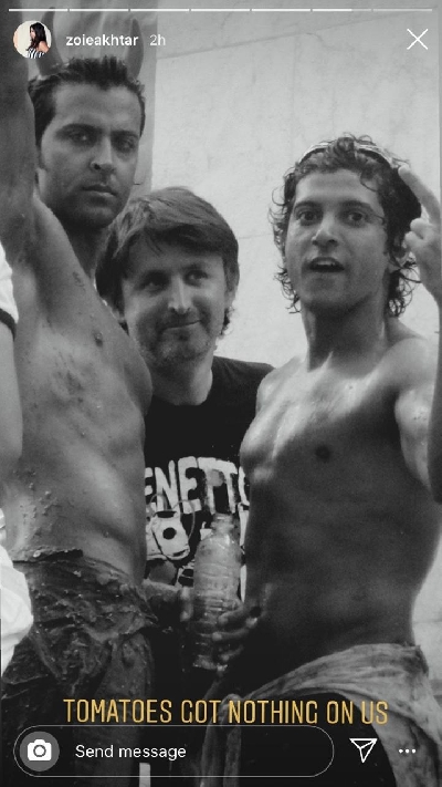 Zoya Akhtar celebrates nine years of release by sharing pictures from the shoot of 'Zindagi Na Milegi Dobara'!