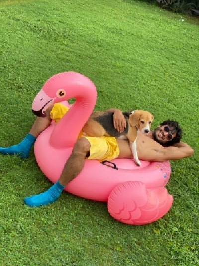 Vidyut Jammwal enjoys a spa day. (Photo: Sugandha Rawal IANS)
