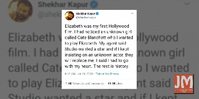 Shekhar Kapur on how studio wanted a star as Elizabeth, not 'unknown girl' Cate Blanchett