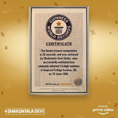 Shakuntala Devi's Guinness World Record certificate finally reaches home