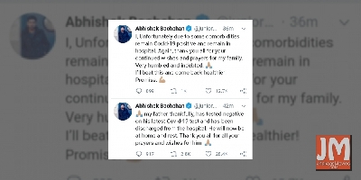 Amitabh Bachchan tests Covid-19 negative, discharged from hospital