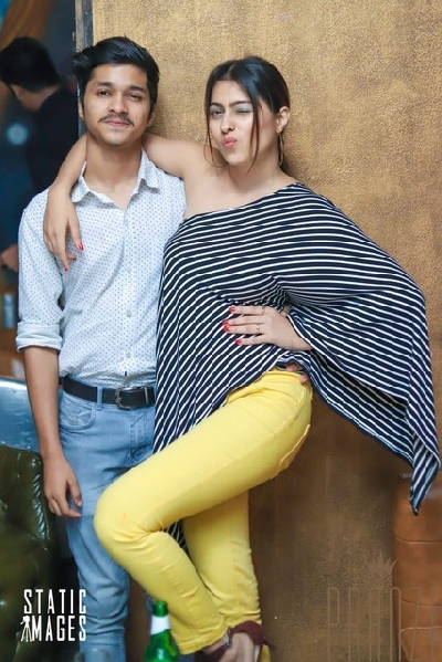 Aparna Dixit with her brother Agam