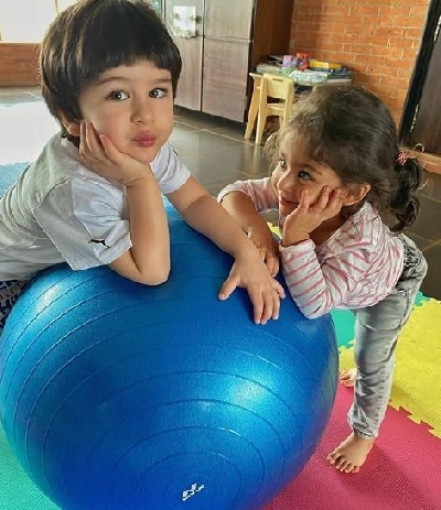 Inaaya and Taimur.