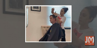 Preity Zinta flaunts her hair dressing skills