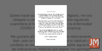 Antonio Banderas reveals testing Covid-19 positive on 60th b'day