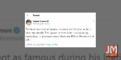 Majeed Memon: Sushant was not as famous during his lifetime as after death