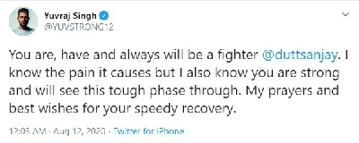 Cancer survivors Manisha Koirala, Yuvraj Singh pen messages for Sanjay Dutt