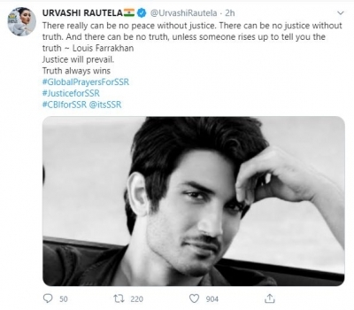 Urvashi Rautela, Rashami Desai latest celebs to demand #CBIforSSR