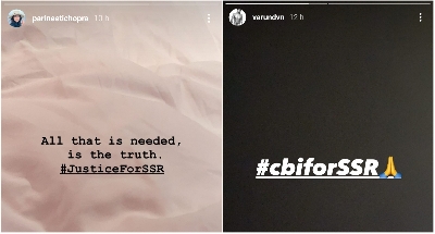 Bollywood joins CBI probe demand in Sushant case.