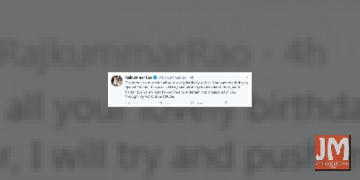 Rajkummar Rao reveals his birthday resolution