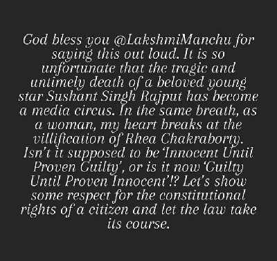 Vidya Balan: Unfortunate that Sushant's death has become media circus.