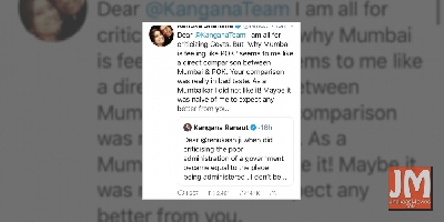 Renuka Shahane and Kangana's war of tweets over Mumbai