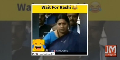 Smriti Irani posts â€˜Rasode mein kaun thaâ€™ spoof, the jokeâ€™s on Rahul