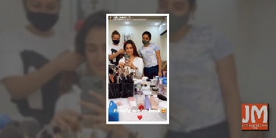 Disha Patani all smiles as she returns to work