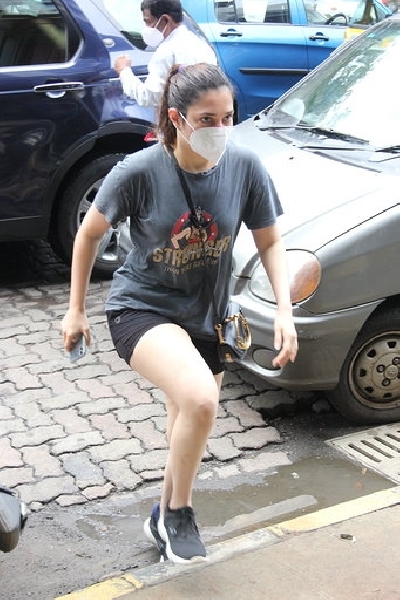 Mumbai: Actress Tamanna Bhatia seen at a Bandra salon in Mumbai on Sep 15, 2020. (Photo: IANS)