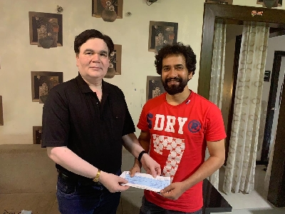 Nirhua and Yash Kumar sign contract with Chandravarsha Entertainment