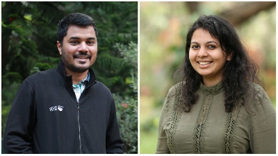 Plop co-founders Vineet Shetty and Anushka Shetty.