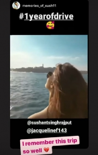 Jacqueline Fernandez remembers Sushant Singh Rajput