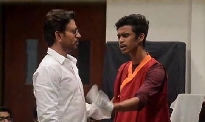 When Irrfan saw his son performing on stage.