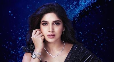 Bhumi celebrates Diwali with sparkle.