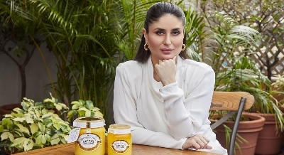 Actress Kareena Kapoor Khan with POC products.