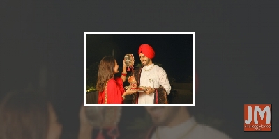 Neha Kakkar shares glimpses of first Karwa Chauth with husband Rohanpreet