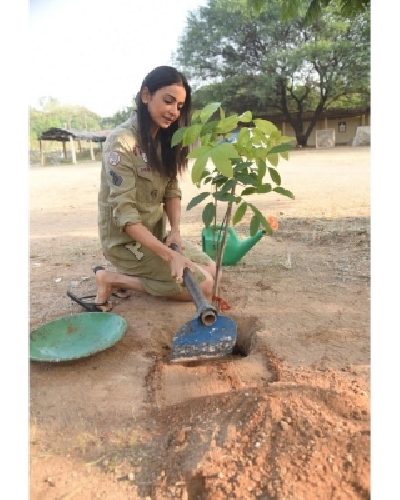 Rakul Preet takes up a challenge to make the world a greener place.
