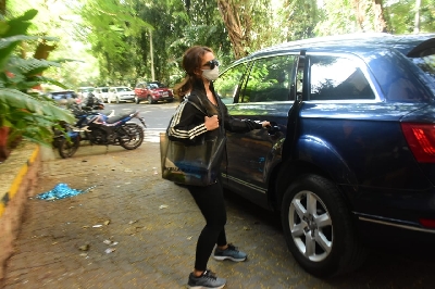 Mumbai: Actress Patralekha seen at a Bandra gym in Mumbai on Nov 23, 2020. (Photo: IANS)