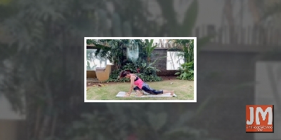 Shilpa Shetty shows how to start day on energetic note