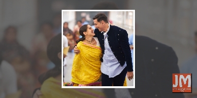 Akshay Kumar joins Sara Ali Khan on the â€˜Atrangi Reâ€™ set